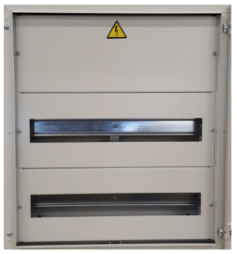 Изображение Moodulkilp pinnapealne, 38m(2x19), IP44, 495x450x140, hall, metallist, Harju Elekter 