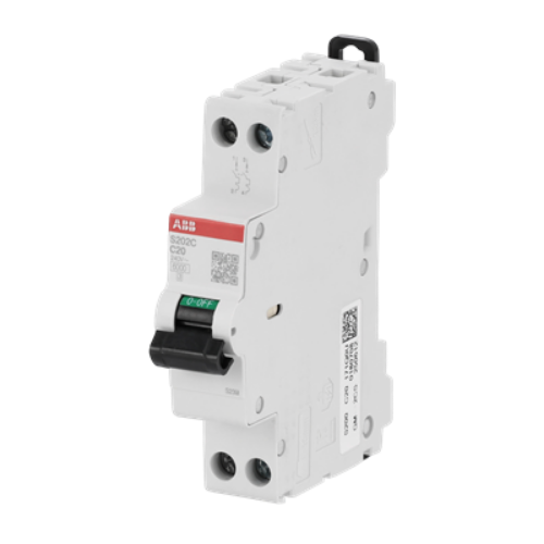 Изображение Moodulkaitselüliti S200C, 2P, 20A, C, 6kA, 1mod, ABB