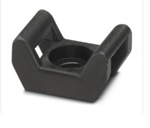Изображение Juhtmesideme kinnitusalus KRUVI laiusele 9mm must (100tk) Phoenix 