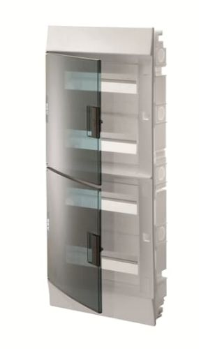 Picture of Süvistatav moodulkilp Mistral 48m(4x12). läbipaistva uksega IP41 PE/N latiga, ava 717x312x79mm, ABB 
