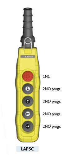 Picture of Juhtpult 4 nuppu+stopp IP65 2-kiiruseline, Ravioli
