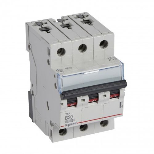 Picture of Moodulkaitselüliti TX3, 3P, 20A, B, 10kA, Legrand 