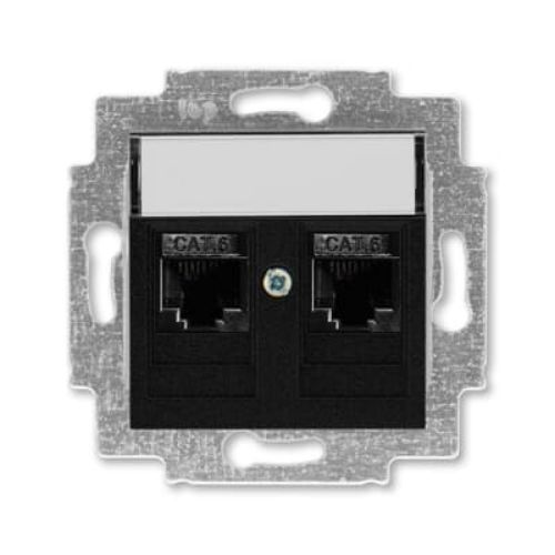 Picture of Arvutipesa 2xRJ45 UTP cat6, antratsiit, LEVIT 