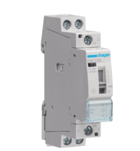 Picture of Moodulkontaktor 25A, 1NO 230VAC, 1mod. Hager