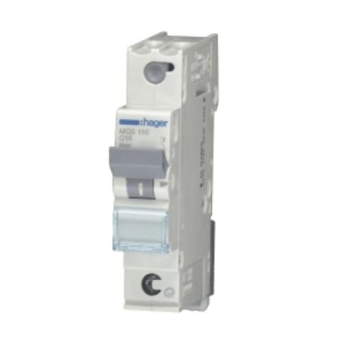 Изображение Moodulkaitselüliti MCS QC, 1P, 16A, C, 6kA, kiirühendusega, Hager