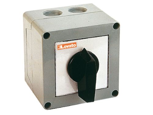 Picture of Reeverslüliti karbis 1-0-2, 3P, 20A, 7.5kW AC-23A, IP65, avad 4xPg13.5, Lovato 