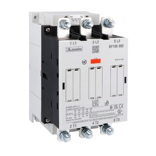 Picture of Kontaktor BF195, 3P, 195A, 90kW, 230VAC/DC(100-250V), Lovato 