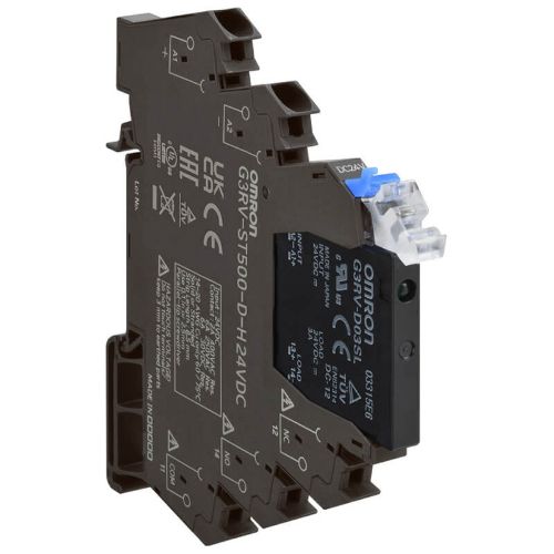 Picture of Pooljuhtrelee+ pesa vedruga (6.2mm), G3RV, 2A (75-264VAC), sisend 24VAC/DC, LED, Push-in,  Omron 