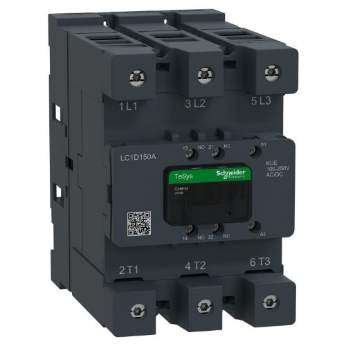 Picture of Kontaktor 3P, 150A, 1NO+1NC, 100-250VAC/DC, Schneider