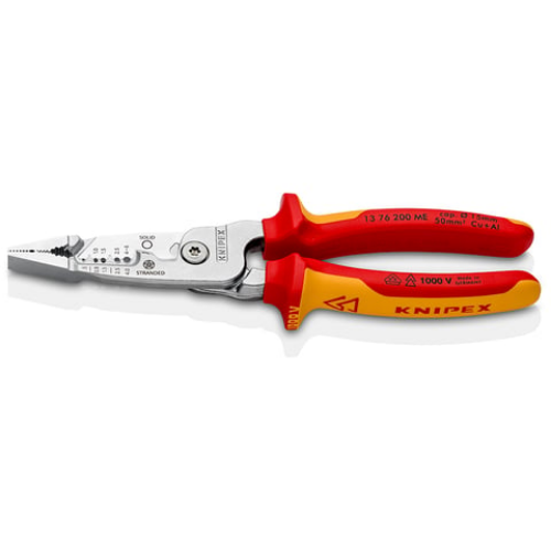 Picture of Lõike-, Isolatsioonitangid 0.5-4mm² kiud, 0.75-6mm² plank, 200mm VDE 1000V KNIPEX 