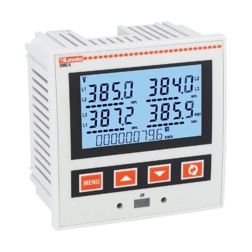 Picture of Võrguanalüsaator DMG620, LCD, Ethernet, täpsus 0.5, laiendatav max. 1 moodulit, IP54, Lovato 