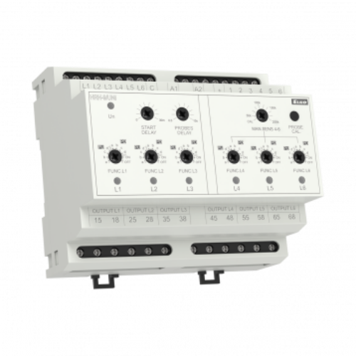 Picture of Nivoo kontrollirelee (6 mood) HRH-9, 6NO, 10-470kΩ, viivis 0.5-10s, 24..230VAC/DC, Elko 