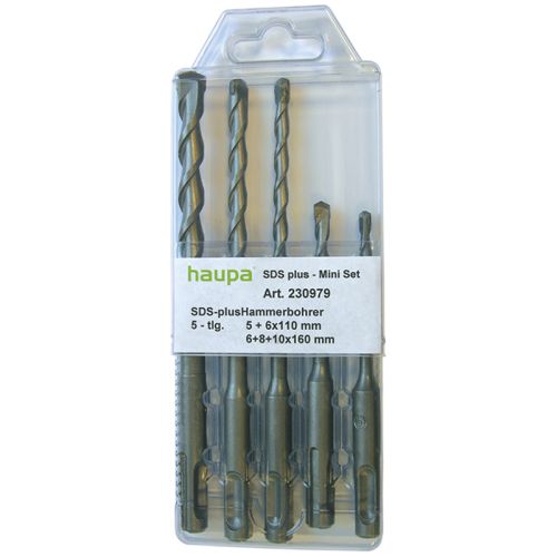 Picture of SDS-plus puuride komplekt, 5; 2x6; 8; 10mm, HAUPA 