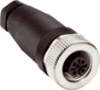 Picture of Anduripesa M12 5-pin, otse, A-coded, kruviklemm, kaablile 4...6mm, SICK 