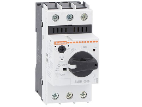 Picture of Mootorikaitselüliti SM1R, 1-1.6A, 100kA, pöörd., Lovato 