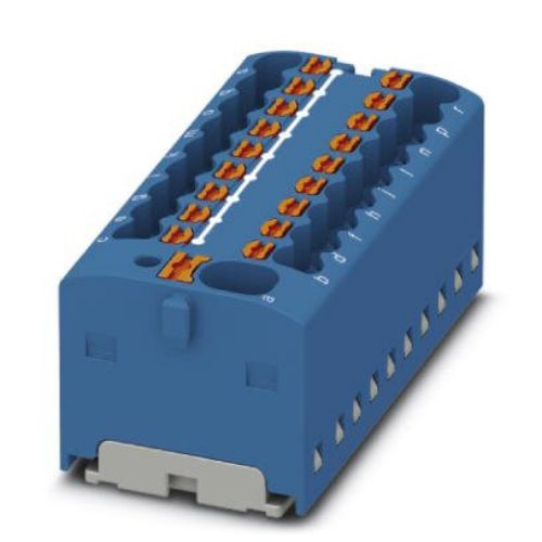 Picture of Jaotusklemm PTFIX 4mm²/18x1.5mm², sinine, (lisada DIN adapter 1049497), Phoenix 