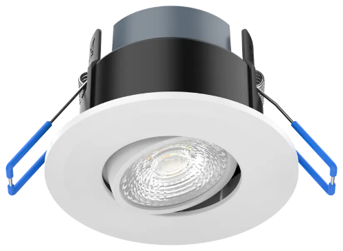 Picture of Tulekindel valgusti Mauna 3 Tilt 4-6W/827-60 390-690lm 65D TRIAC Suunatav Ava 74mm IP65 Valge Kosnic