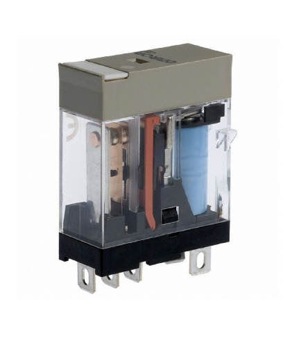 Picture of Minirelee G2R-1, 1CO, 10A, 24VDC, LED+Diood, pesa P2RF05, Omron 