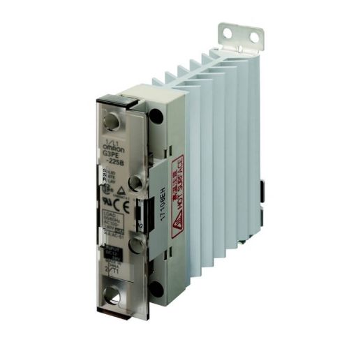 Picture of Pooljuhtrelee G3PE, 1P, (AC-1) 25A (100 - 240VAC), sisend 12 - 24VDC + radiaator, Omron 