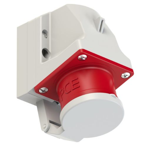 Picture of Seinapistik 16A 5P 6H 400VAC IP44 (ava M25), kaanega CEE, PCE 