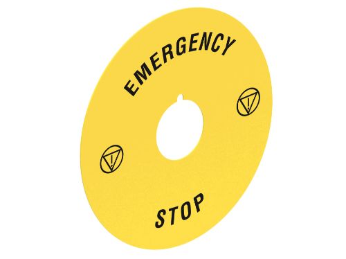 Picture of Ohulüliti LPX, KOLLANE ketas ø60 mm Emergency-Stop, Lovato 