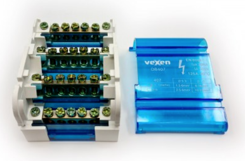 Picture of Voolujaotusplokk  4x7, 125A/500V, Vexen 