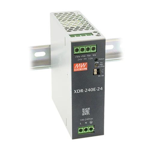 Изображение Toiteplokk XDR-E, 24VDC 10A 240W, 86-264VAC/120-370VDC, Mean Well 