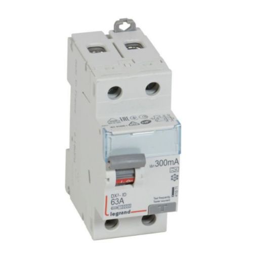 Picture of Rikkevoolukaitse DX3-ID, 2P, 63A, A, 300mA, Legrand 