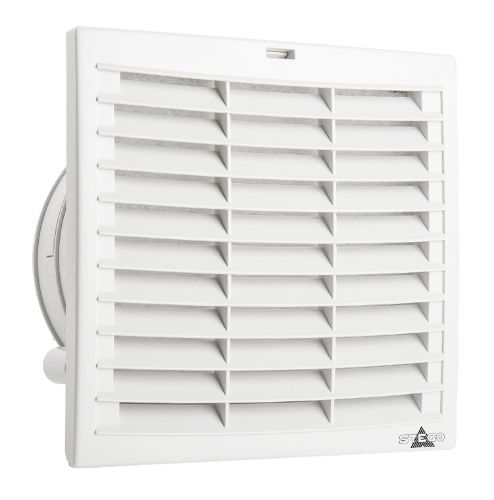 Picture of Kilbiventilaator FPO018, SIZE 4 (välja.p), IP54,230VAC, 536m³/h, ava 223x223mm, rest ja matt,Stego 