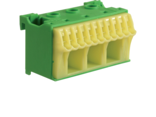 Picture of QC terminal PE, 14 kohaline, 60mm, 63A (11x1-4mm2)+(3x4-16mm2), Hager