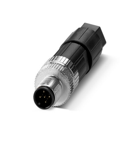 Picture of Anduripistik, M12 5-pin, otse, A-coded, Push-in klemm, kaablile 4...8mm, Phoenix 