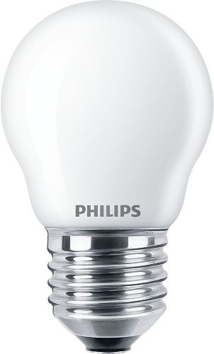 Picture of P45 LED-lühtrilamp 4.3W/827 E27 470lm 220-240V matt klaas PHILIPS