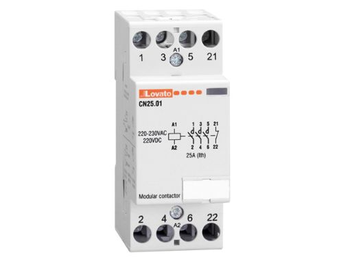 Picture of Moodulkontaktor CN25, 4NO, 25A AC1, 230VAC/DC, 2 moodulit, Lovato 