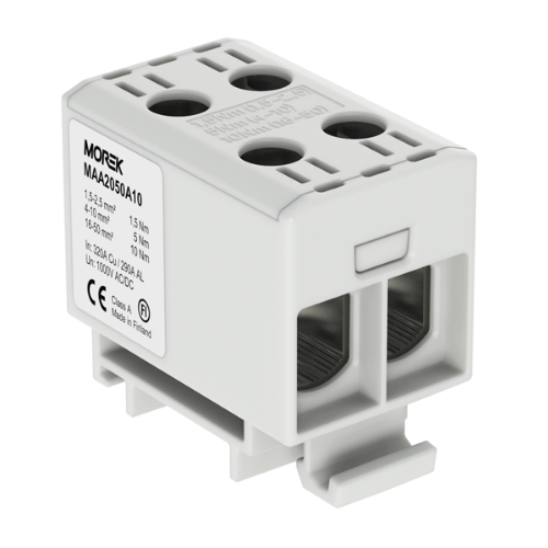 Picture of Hargnemisklemm OTL50-2 hall 2xAl/Cu 1.5-50mm², 1000V, Morek 