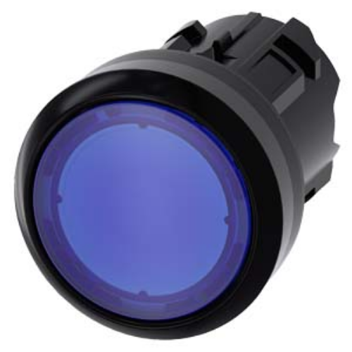 Picture of Surunupp illum. 3SU, SININE, madal, fikseeruv, IP67, ilma adapterita, Siemens 