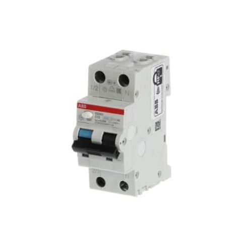 Picture of Kombikaitselüliti (RCBO) DS201, 1P+N, 10A, C, 30mA, AC, 2mod, ABB