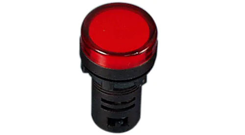 Picture of Signaaltuli AD22,  LED, PUNANE, 230VAC, ava22mm, IP65, DELIXI 