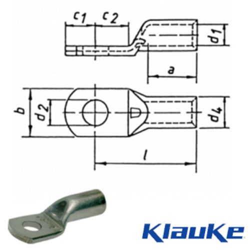 Picture of Cu-kaabliking L 70mm2 M8 avaga, KLAUKE 