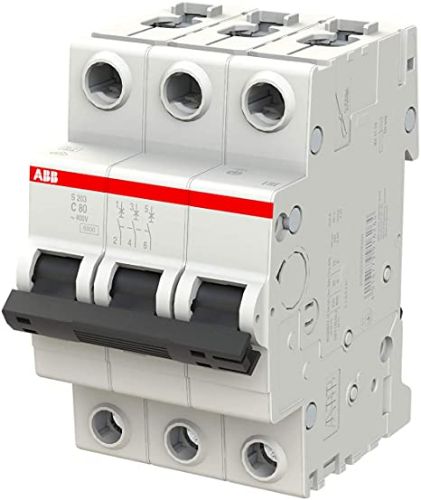 Picture of Moodulkaitselüliti S200 3P, 80A, C, 6kA, ABB 