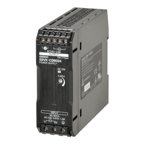 Picture of Toiteplokk S8VK-C, 24VDC 2.5A 60W, 100-240VAC/90-350VDC, Omron 