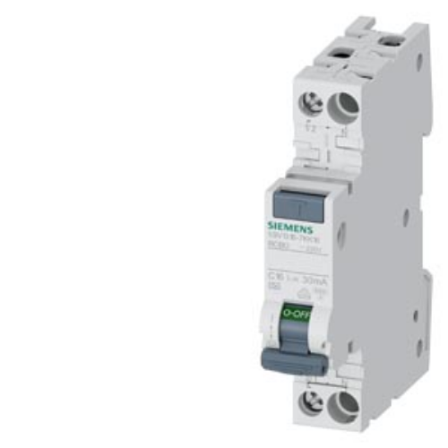 Picture of Kombikaitselüliti 1P+N, 16A, C, 6kA, 30mA, A, 1mod, Siemens 