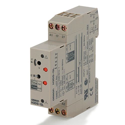 Picture of Moodulaegrelee H3DS, Täht-kolmnurk, 2NO, 1-120s, 24-230VAC 24-48VDC, Omron 