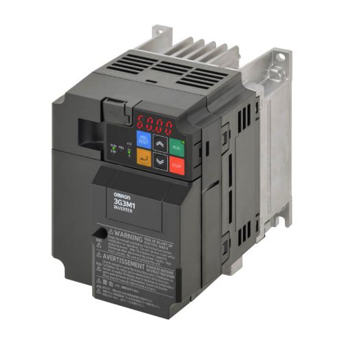 Picture of Sagedusmuundur M1 400V 1.5/2.2kW 4.8/5.5A, EMC-filtrita, Modbus, IP20, 130x110x156, Omron 