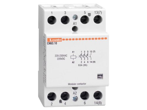 Picture of Moodulkontaktor CN63, 3NO+1NC, 63A AC1, 230VAC/DC, 3 moodulit, Lovato 