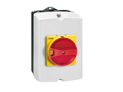 Picture of Turvalüliti karbis GAZ, 3P, 16A AC21/22/23A, IP65, avad (pikk.k) 4xPG16/M25 või PG13.5/M20, Lovato 