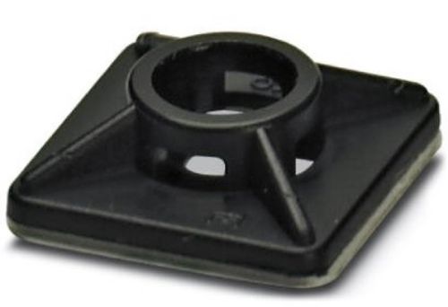 Picture of Juhtmesideme kinnitusalus TEIP 19x19mm laiusele 4mm must (100tk) Phoenix 