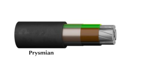 Picture of AXPK-PE 4G16mm2 RE 0,6/1kV, ⌀ 19mm,  Al kaabel T1000/K12 Prysmian