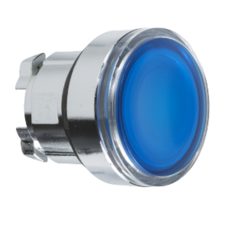 Picture of Surunupp illum. ZB4, SININE, madal, metall, IP66, ilma adapterita, Schneider 
