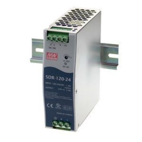 Изображение Toiteplokk SDR, 24VDC 5A 120W, 90-264VAC/127-370VDC, Mean Well 