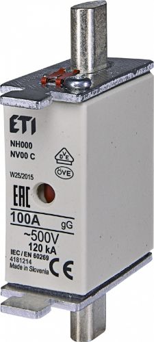 Picture of Sular DIN-000 125A gG, 500VAC, ETI 